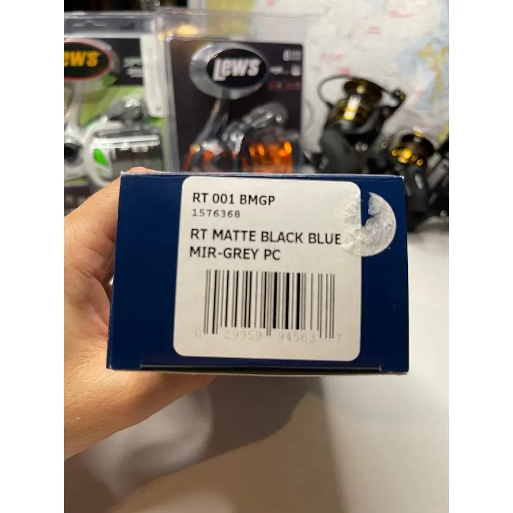 Fin-Nor RT Matte Black Blue Mirror Polycarbonate Polarized Sunglasses